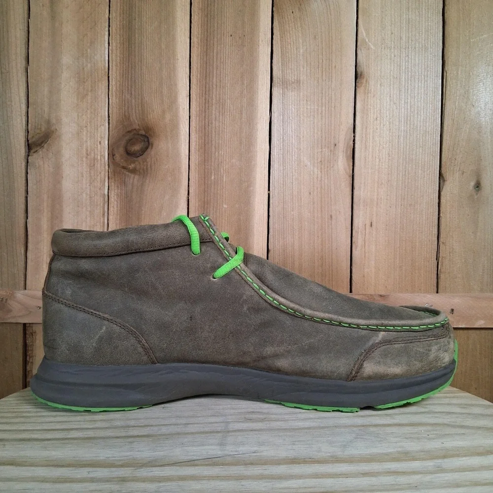 Ariat‎ Spitfire Chukka Shoes Mens 12 46 Brown Leather Moccasin Casual Comfort